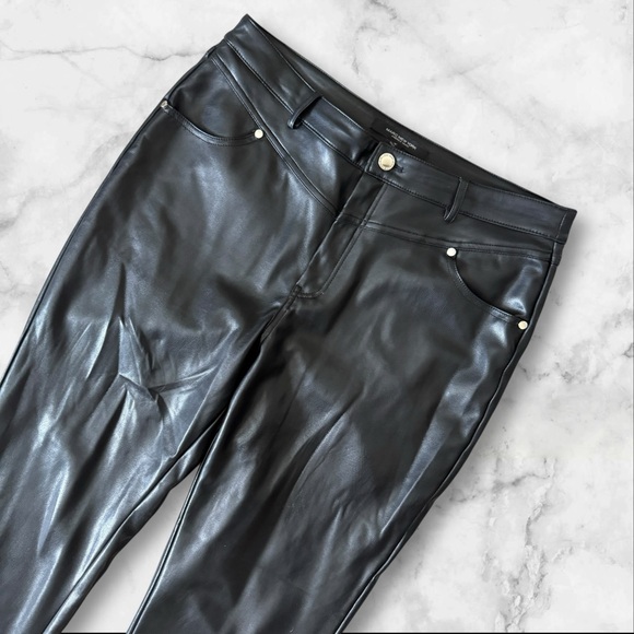 Marc New York by Andrew Marc faux leather boot cut pants, size 12 - Picture 2 of 7